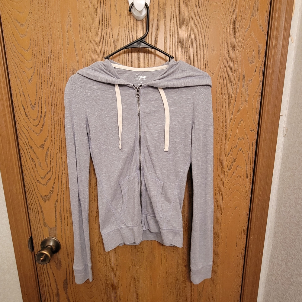 City Streets Heather Gray Zip-Up Hoodie